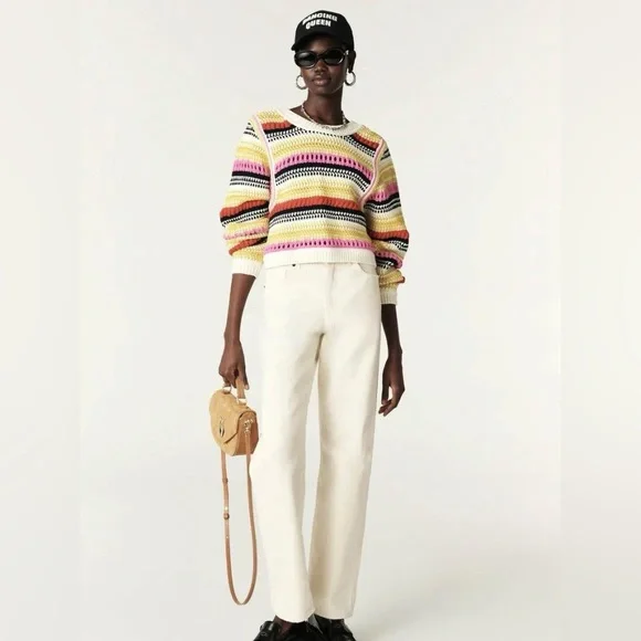 Ba&sh ~ Romy Reversible Cardigan- Multicolour - Picture 4 of 17